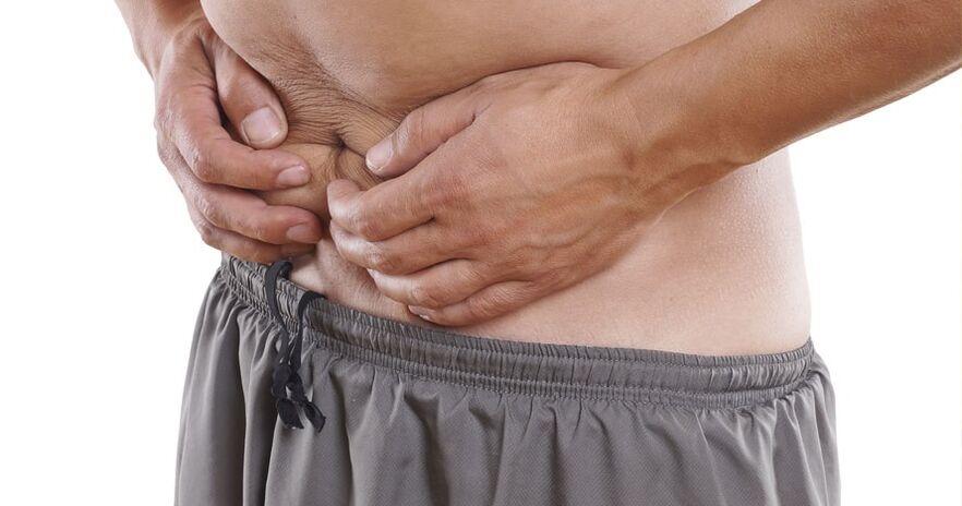 pain in the lower abdomen with chronic prostatitis